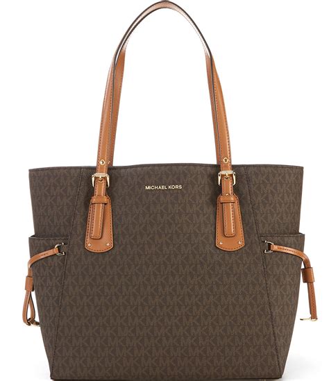 michael kors voyager brown|michael kors voyager tote black.